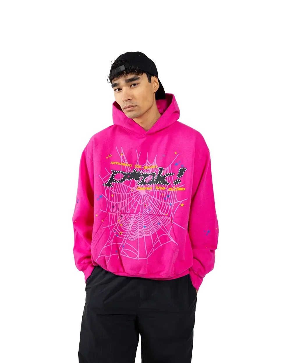pink spider hoodie